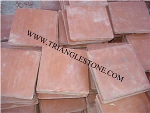 Red Flooring Tiles ,Handmade Terracotta Paving Tiles