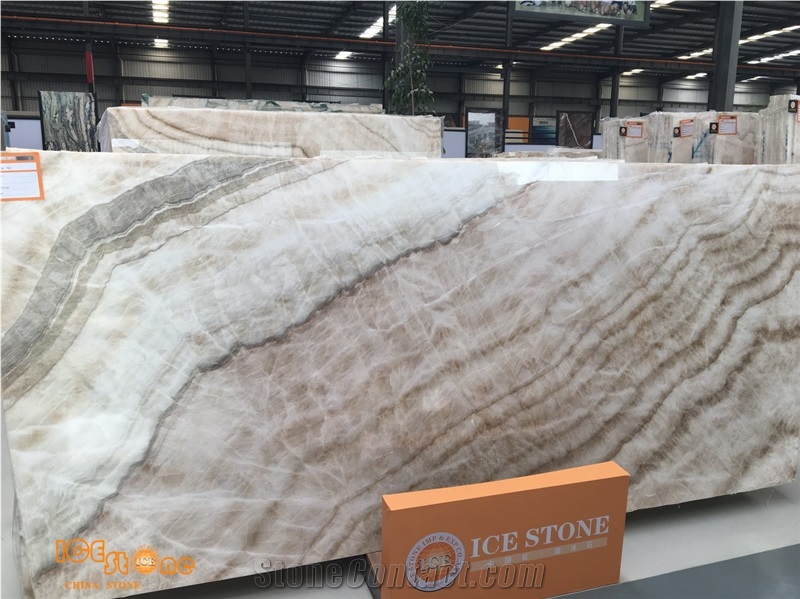 Beige Onyx/Chinese Onyx with Vein/Onyx Slabs and Tiles