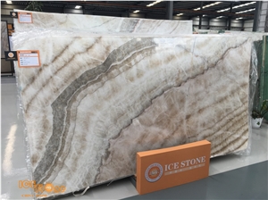 Beige Onyx/Chinese Onyx with Vein/Onyx Slabs and Tiles