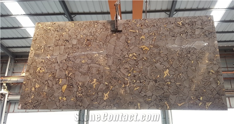 High Quality Septarium Gemstone Slabs/Chinese Semi Precious Slab Tiles/Semiprecious Stone Slabs/ Septarium Semi Precious Stone