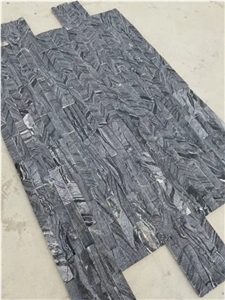 Black Wood Vein Marble Stone Veneer Ledge Stone