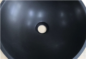 China Black,Mongolia Black Granite,China Absolute Black Granite,China Nero Assoluto,Mongolia Black Vessel Sinks,Bathroom Sinks,Wash Basins,Round Sinks,Round Basins