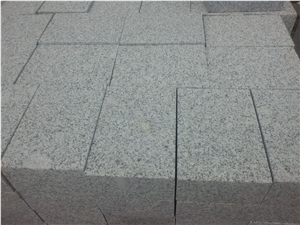 Huian G603,Bush Hammered Surface,Padang Crystal Granite,Padang Crystal White,G603 Granite,Bianco Crystal Cobble Stone,Paving Sets,Walkway Pavers,Cube Stone,Floor Covering,Garden Stepping Pavements