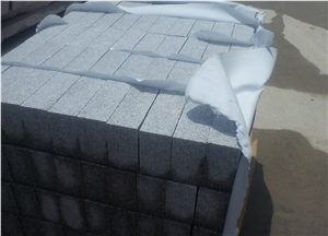 Huian G603,Bush Hammered Surface,Padang Crystal Granite,Padang Crystal White,G603 Granite,Bianco Crystal Cobble Stone,Paving Sets,Walkway Pavers,Cube Stone,Floor Covering,Garden Stepping Pavements
