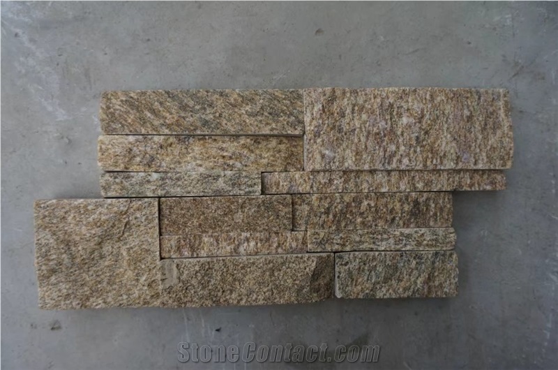 Rustic Yellow Quartzite Stone Veneer Ledge Stone