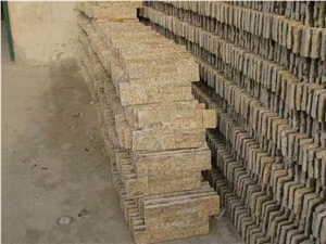 Rustic Yellow Quartzite Stone Veneer Ledge Stone