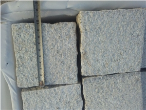 Sunset Golden Yellow Granite ,G682 Bush Hammered Cube Stone,Cobble Stone,Cube Stone,Floor Covering,Paving Sets,Walkway Pavers,Garden Stepping Pavements