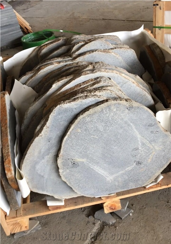 Grey Bluestone Stepper, Cheap Bluestone Random Crazy Paving