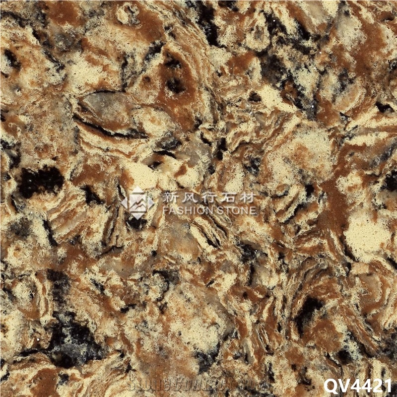 Quartz Stone Slab&Size for Manmade Stone,Kitchen Counter Tops/ Island Tops,Bath Vanity Tops,Foshan,China