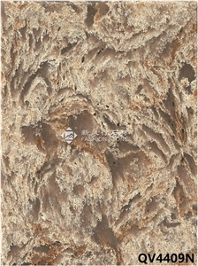Quartz Stone Slab&Size for Manmade Stone,Kitchen Counter Tops/ Island Tops,Bath Vanity Tops,Foshan,China.
