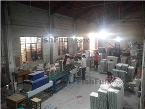Marble Mosaic 23*23*7.8 48*48*7.8, Wave Grey Marble Mosaic, Grey Marble Mosaic, Polished Surface, Garden & Balcony Marble and Glass Mosaic, Kitchen Marble and Glass Mosaic