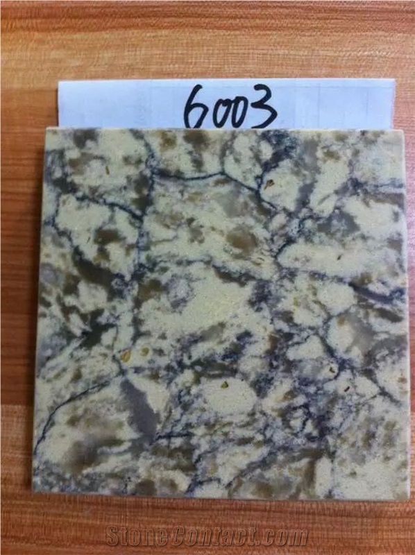 6003 Quartz Series, Glass and Mirror Quartz Stone, Quartz Surface, Quartz Stone Manufacturer