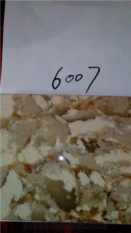 6007 Multicolor Quartz Kitchen Countertops/Pure White Quartz Stone Tiles/Slabs/Engineered Stone/Quartz Stone Flooring