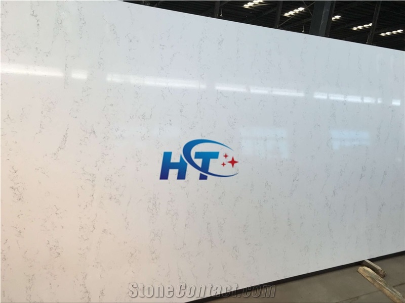 601 White Quartz Stone Slab,Engineered Stone Slab,Artificial Stone,Solid Surface Top,Silestone