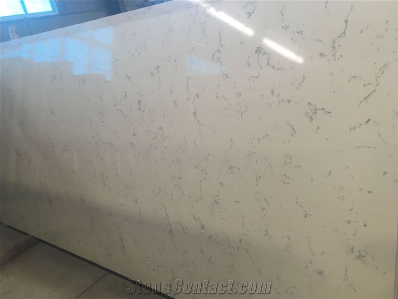 Artificial Quartz Stone/White Quartz/Calacatta Carrara Quartz/China Quartz Stone