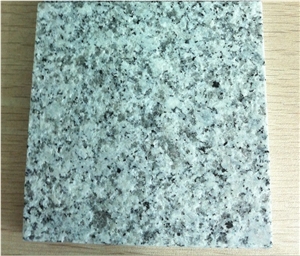 Flamed China G603 Light Grey, Sesame White Flamed Granite Slabs & Tiles, Cheap Bianco Crystal Granite in Stairs Steps with Anti Slip, Beveled Long Edge, Treads and Risers
