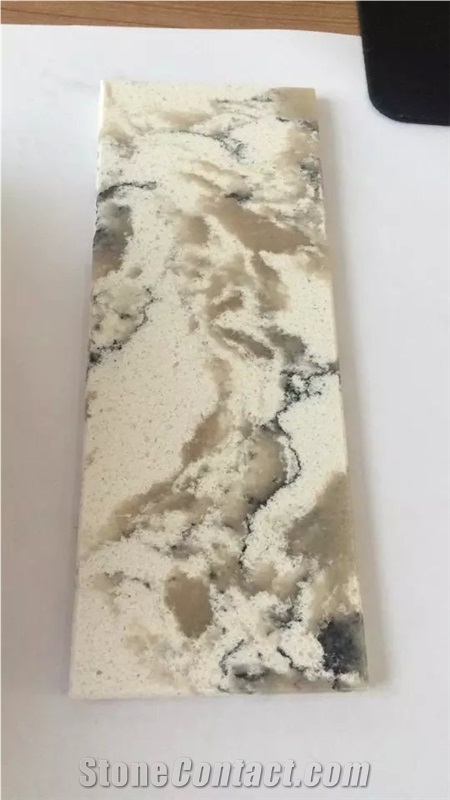 Hs009 Quartz Slab & Tiles, Polished Quartz Flooring Tiles, Engineered Quartz Stone Slab & Tiles Artificial Walling Tiles