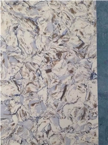 Hs011 Quartz Slab & Tiles, Polished Quartz Flooring Tiles, Engineered Quartz Stone Slab & Tiles Artificial Walling Tiles