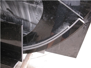 Polished Black Galaxy Granite Kitchen Top/Black Star Worktop/Black Galaxi Countertop/Galaxy Gold Tops /Nero Galaxy Desk Top/India Black Gold Granite Custom Kitchen Top