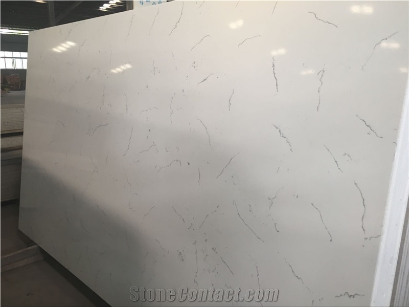 Quartz Surface/Manmade Stone/Calacatta Vagli Quartz for Countertops/ Kitchen Island Tops