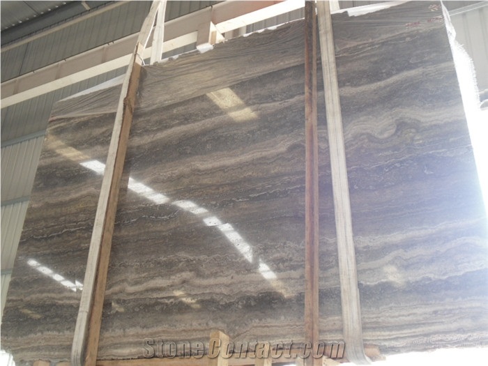 Silver Light Travertine Tiles & Slabs, Afyon Silver Travertine Floor Tiles, Grey Travertine Wall Tiles