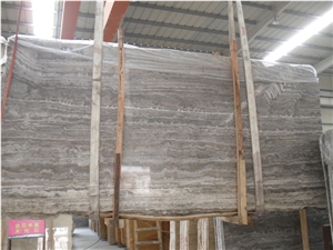 Silver Light Travertine Tiles & Slabs, Afyon Silver Travertine Floor Tiles, Grey Travertine Wall Tiles
