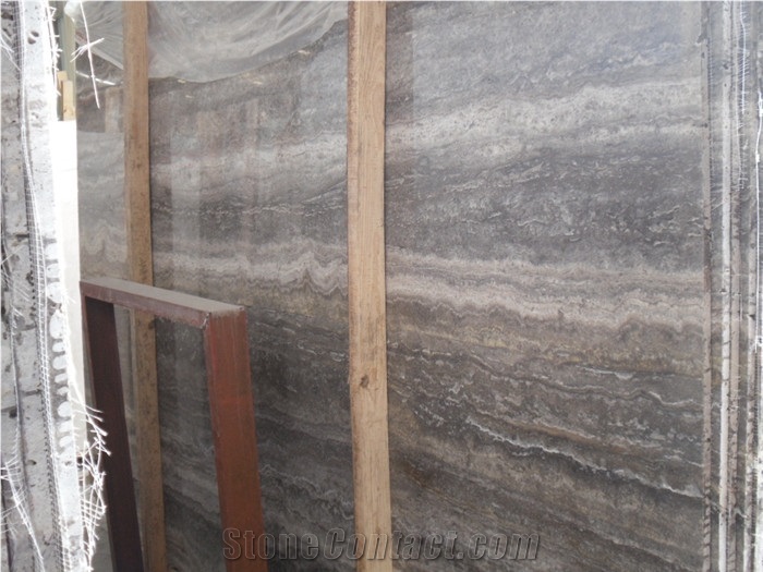 Silver Light Travertine Tiles & Slabs, Afyon Silver Travertine Floor Tiles, Grey Travertine Wall Tiles