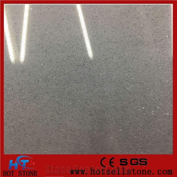 Starlight Quartz Slab, Grey Quartz Stone, Engineered Stone