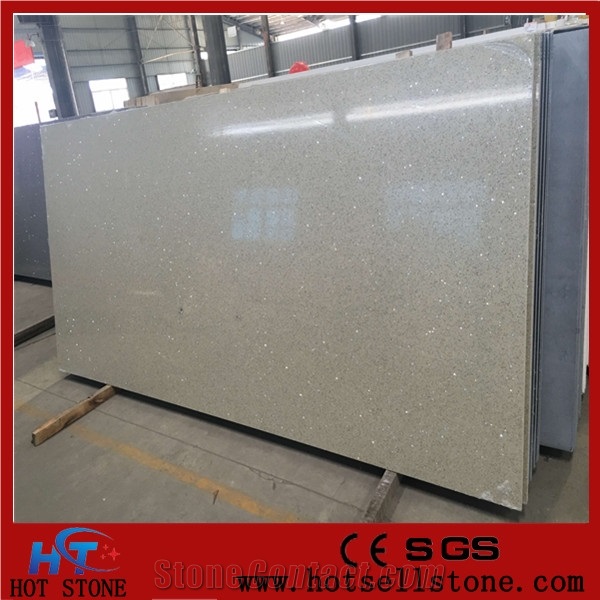 Starlight Quartz Slab, Grey Quartz Stone, Engineered Stone