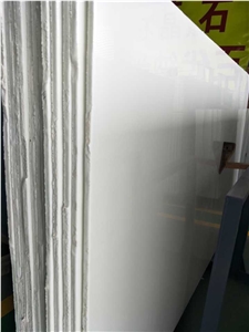 White Artificial Nano Glass Marble Slabs,Tile,Shower Wall Panel Solid Surface