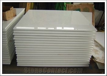 White Artificial Nano Glass Marble Slabs,Tile,Shower Wall Panel Solid Surface