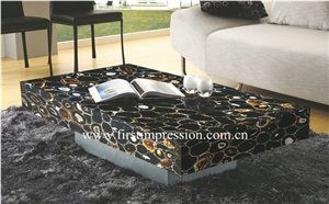 Black Agate Gemstone Slab /Black Semiprecious Stone Countertop/Black Agate Semi Precious Stone/Precious Stone Slabs