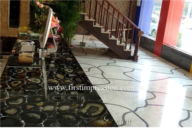 Black Agate Gemstone Slab /Black Semiprecious Stone Countertop/Black Agate Semi Precious Stone/Precious Stone Slabs