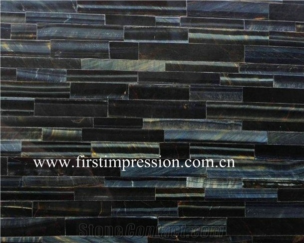Blue Tiger Eye Tiles &Slabs/Blue Semi Precious Cut to Size/Tiger Eye Gemstone Tiles/Tiger Eye Precious Stone Panels/Tiger Eye Interior Decoration/Blue Gemstone Stone Wall