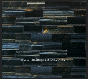 Blue Tiger Eye Tiles &Slabs/Blue Semi Precious Cut to Size/Tiger Eye Gemstone Tiles/Tiger Eye Precious Stone Panels/Tiger Eye Interior Decoration/Blue Gemstone Stone Wall