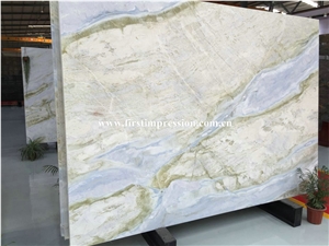 Changbai White Jade Marble/Blue Dragon Veins Marble Slabs and Tiles/Green Seawave Marble Slabs/Changbai Jade Marble Panels/Bookmatching Marble Big Slabs