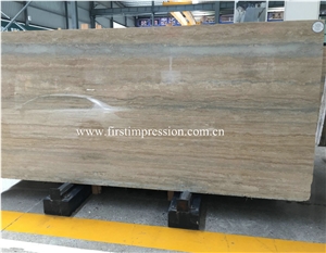 Cheap Silver Grey Travertine Slabs/Persian Silver Travertine Tiles & Slabs/Grey Travertine Floor Tiles/Wall Tiles/Travertine Pattern