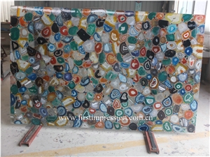 Colorful Agate Slab,Colorful Agate Semi Precious Stone Panels,Semi Precious Stone Wall Tiles ,Gemstone Slabs ,Colorful Agate Slab & Tiles Polished Multicolor Agate Semiprecious Stone
