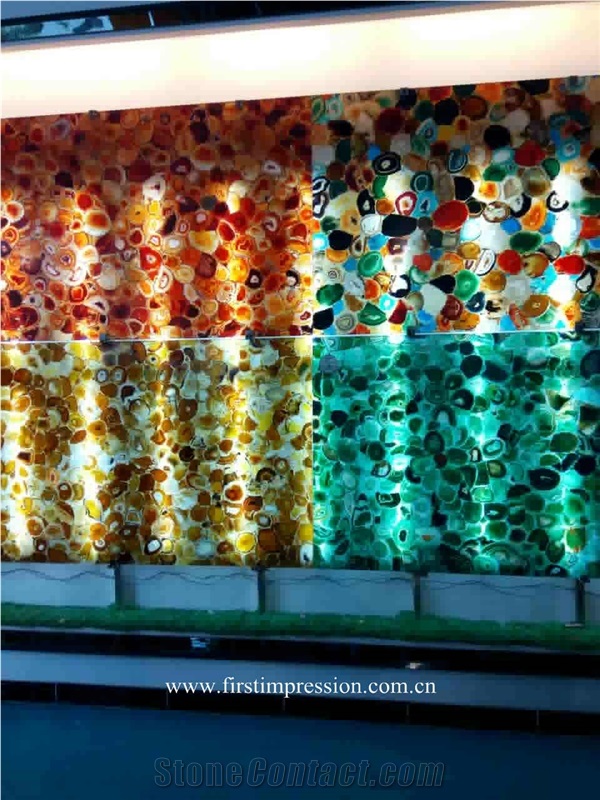 Colorful Agate Slab,Colorful Agate Semi Precious Stone Panels,Semi Precious Stone Wall Tiles ,Gemstone Slabs ,Colorful Agate Slab & Tiles Polished Multicolor Agate Semiprecious Stone