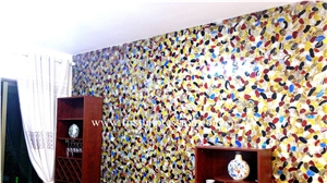 Colorful Agate Slab,Colorful Agate Semi Precious Stone Panels,Semi Precious Stone Wall Tiles ,Gemstone Slabs ,Colorful Agate Slab & Tiles Polished Multicolor Agate Semiprecious Stone