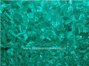 Green Malachite Home Decor /Green Gemstone Cabinet / Green Malachite Semi Precious Stone Round Top/Green Malachite Stone Countertop/Green Malachite Semi Precious Stone Panels