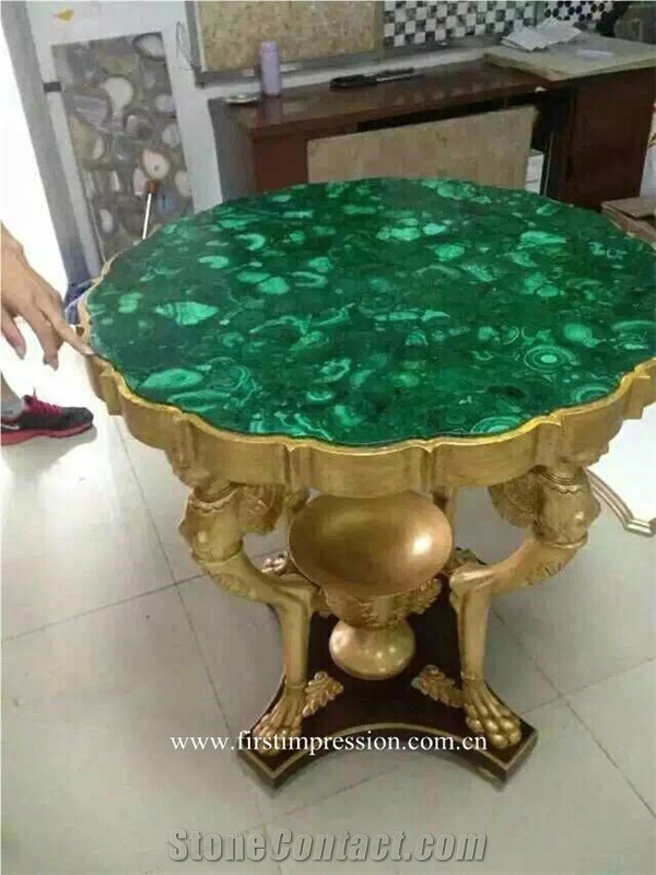 Green Malachite Semi Precious Slabs/Green Gemstone Flooring Tiles / Green Malachite Semi Precious Stone Wall Tiles/Green Malachite Stone Panels/Green Malachite Semi Precious Stone Panels/ Semiprecious