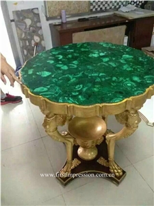 Green Malachite Semi Precious Slabs/Green Gemstone Flooring Tiles / Green Malachite Semi Precious Stone Wall Tiles/Green Malachite Stone Panels/Green Malachite Semi Precious Stone Panels/ Semiprecious