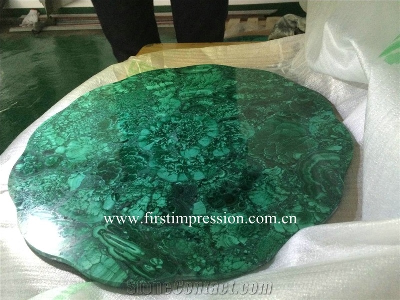 Green Malachite Semi Precious Stone Panels/Green Malachite Semi Precious Slabs/Green Gemstone Flooring Tiles / Green Malachite Semi Precious Stone Wall Tiles/Green Malachite Table Top