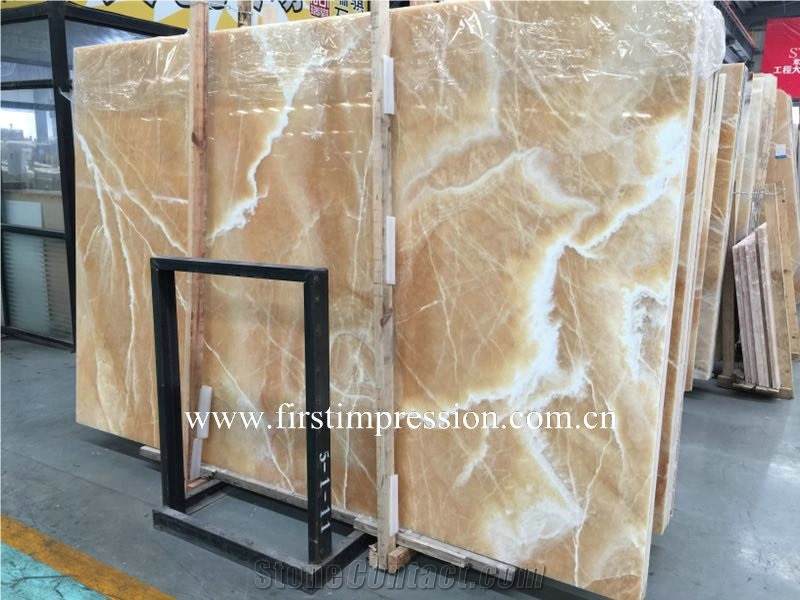 Honey Onyx Slab /China Yellow Honey Onyx Tiles for Flooring/Polished Honey Onyx Countertop /Honey Onxy Backlit /Yellow Onyx Slab