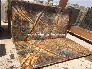 Hot Popular Brown Marble/New Polished Best Price Rain Forest Gold Marble Tiles &Slabs/Brown Marble Floor Tiles/Wall & Floor Covering Tiles