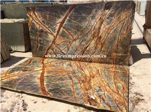 Hot Popular Brown Marble/New Polished Best Price Rain Forest Gold Marble Tiles &Slabs/Brown Marble Floor Tiles/Wall & Floor Covering Tiles