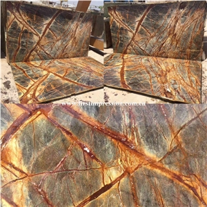 Hot Popular Brown Marble/New Polished Best Price Rain Forest Gold Marble Tiles &Slabs/Brown Marble Floor Tiles/Wall & Floor Covering Tiles