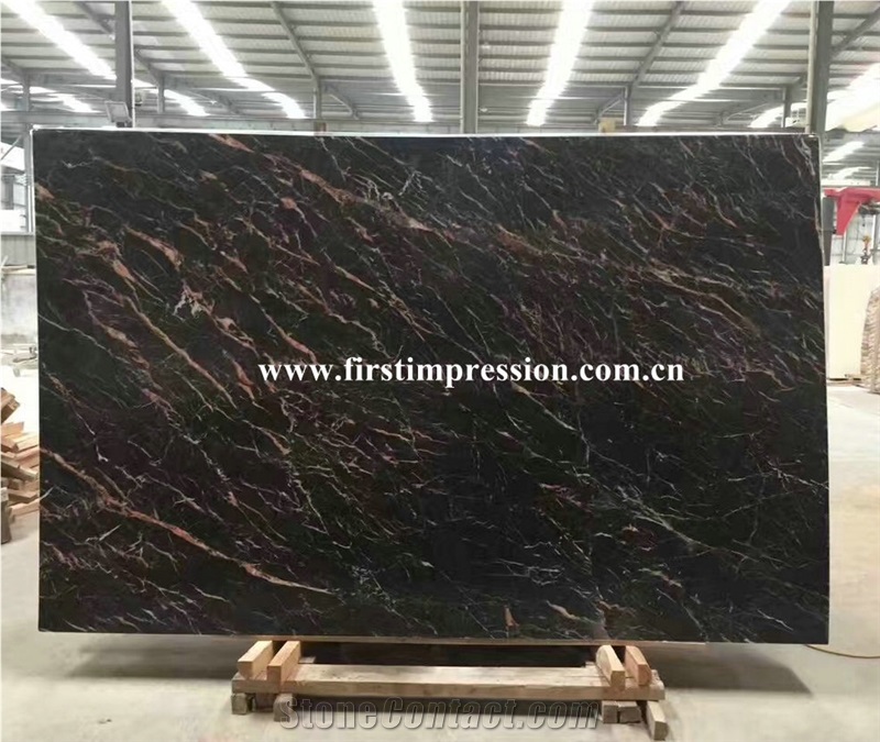 Hot Sale Tulip Brown Marquina Slabs/Brown St Laurent/Saint Laurent Brown Marble Slabs & Tiles/Tulip Marble Tiles & Slabs/China Tulip Marble Tiles & Slabs/Portoro Gold Marble/New Gold & Jade Marble