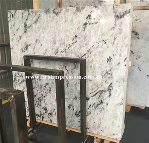 Ice Blue Crystal Marble Slabs & Tiles/Black Vein Light Transfer Bookmatch Stone Slabs/Tiles/Cut to Size/Project/Wall Cladding/Background/Interiol Decoration Stone